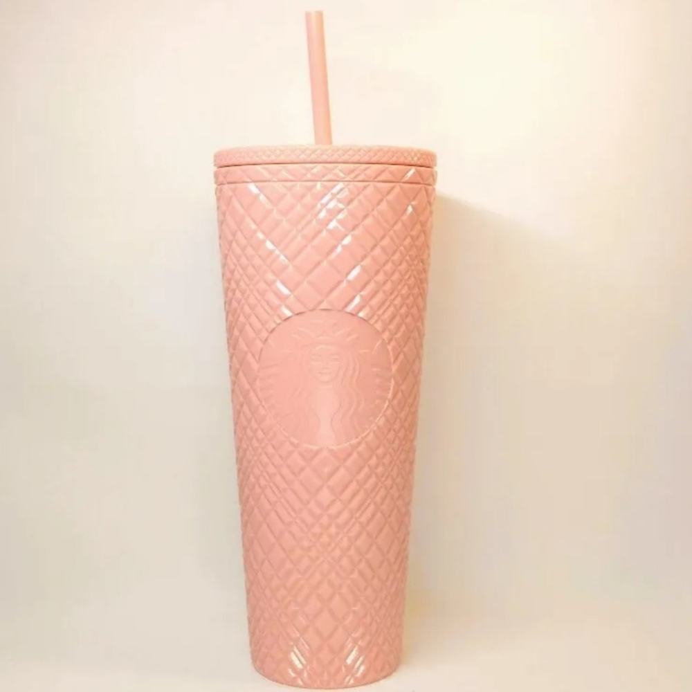 Starbucks Japan 2022 Anniversary Cold Cup Tumbler Jewel Coral orange 24oz/710ml